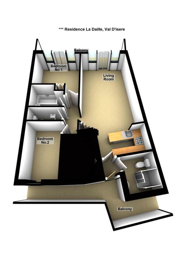 Les Balcons De Bellevarde Val-dʼIsère Kültér fotó
